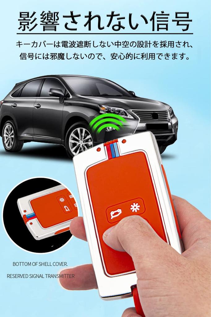 LETINGFAR Key Case for Renault, Smart Key Case, Key Cover, Zinc Alloy, Silicone, Key