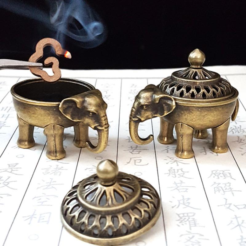 10TYPE Vintage Incense Burner Lucky Incense Holder Metal Incense Stick Burner Aromatherapy Ornament Tabletop Home Decor 7