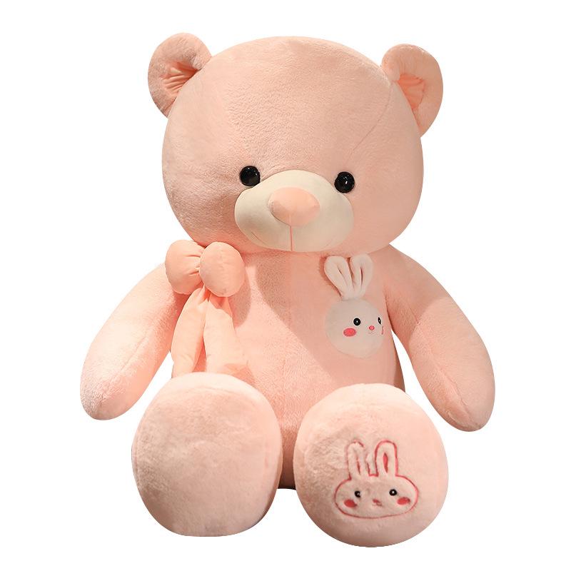 Large Bowknot Bunny Plush Toy - Valentine's Day Gift for Girls