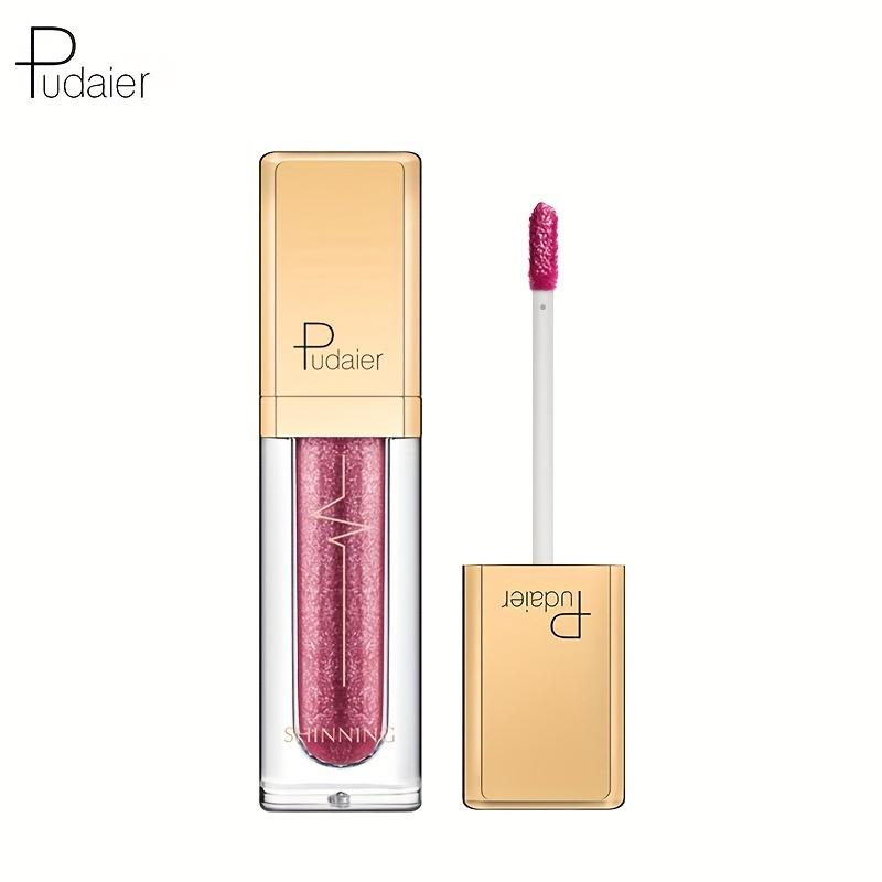 18 Colors Micro Glitter Liquid Eyeshadow, Brickstone Pearlescent Eyeshadow Liquid Waterproof Makeup Smokey Makeup Long Lasting Eyeshadow