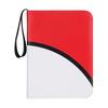 Card Binder with 50 Removable Sleeves Large Capacity Zipper Closure Lightweight Portable Card Collection Binder Game Card Holder