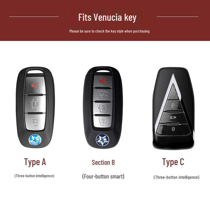 Venucia Star Key Cover: Fits 21 Dongfeng Models, 260T, M50V, D60EV, T60, T70, T90