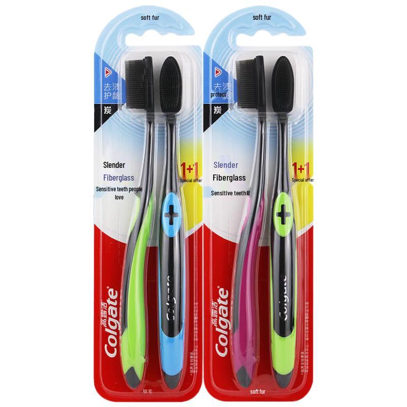 

Colgate SlimSoft Charcoal & Gum Care Toothbrush 4-Pack