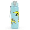 1PC Banana Fruit Cartoon Character Print 750ml Color Plastic Sports Water Bottle Leakproof Flip Straw Lid Suitable for Sports Office Home Use
