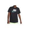 Nike Casual Sports Breathable Letter Print Short Sleeve T-Shirt Men Tops Black DB6523-010