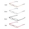 Portable Slim Anti-blue Light Reading Glasses Women Men Mini Presbyopia Eyeglasses Small Computer Magnifying Eyewear with Case