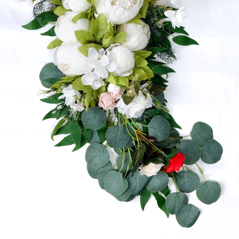 Artificial Flowers Diy Wedding Peony Welcome Flower Sign Decor Arch Door Lintel Flower Home Decor Table Flower Wedding Supplies