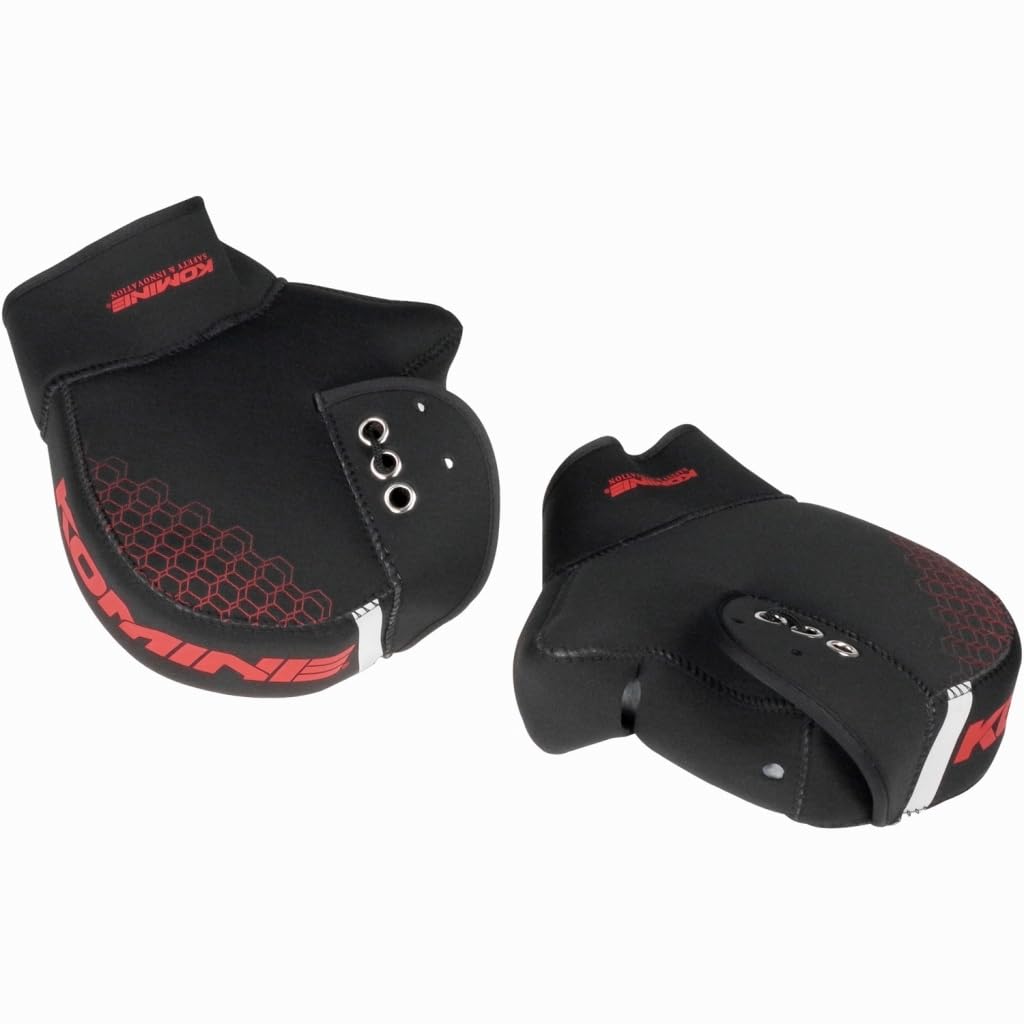 KOMINE Motorcycle Neoprene Handlebar Warmer Free Windproof Plus, Black/Red, Size, AK-348 1300,
