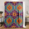 Colorful Moroccan Geometric Pattern Blanket, Flannel blanket for bedroom, living room, sofa, and nap sofas.