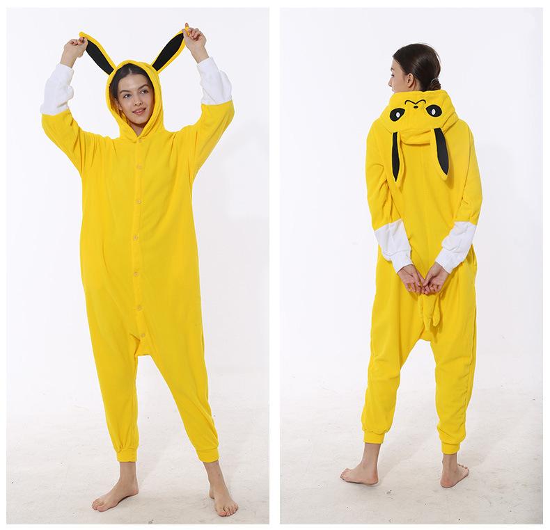 Anime Kigurumi Damen-Pyjama Einteiler Hausanzug Erwachsenen-Pyjama-Anzug Jumpsuit Niedlicher Overall Party-Outfit Schlafanzug