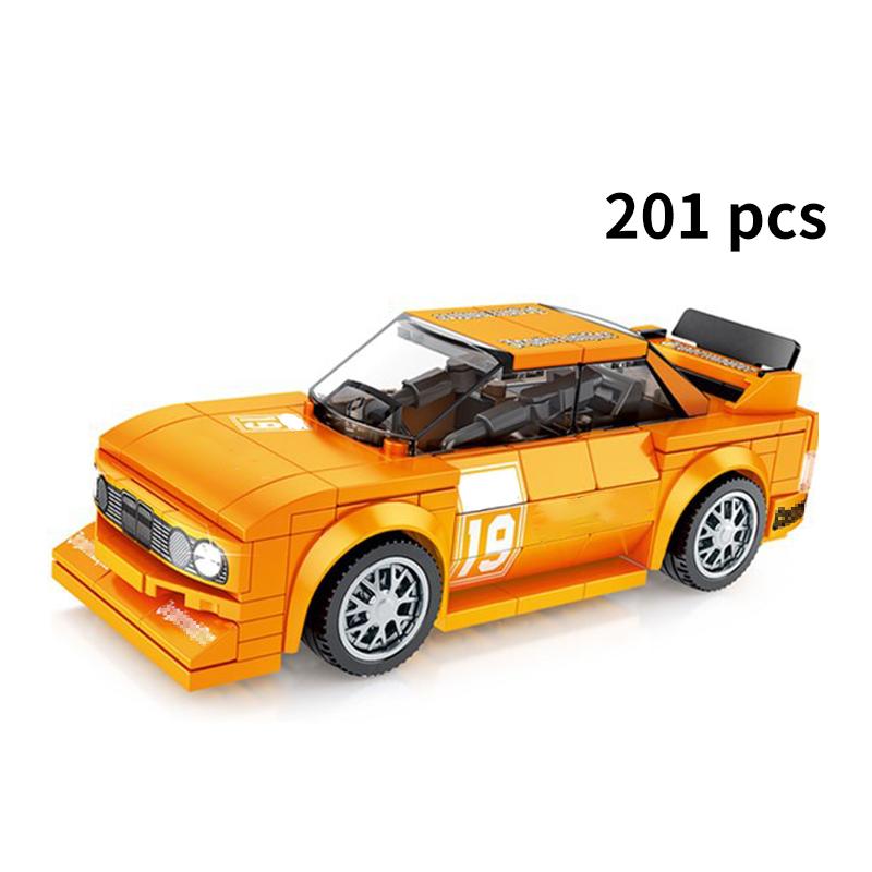 Speed Super Race Car Racing Rally Model Building Blocks Sports Kits City Classic Great Vehicle Kids Toys Technique