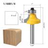 1/4-Inch Shank Roundover Edging Router Bit Set, Woodworking Milling Cutter Tools Corner Rounding Edge-Forming Bit Set