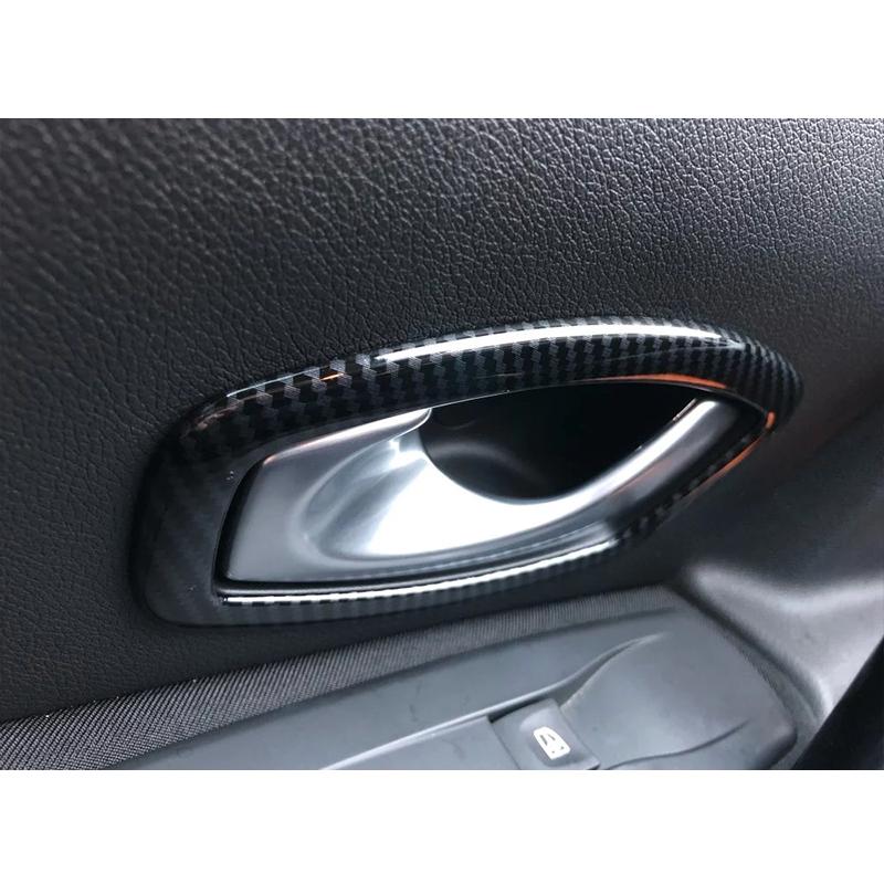 ABS Carbon/Chrome/Matte For Renault Laguna Car inner door armrest Window handle door bowl trim cover 2008 2009 2010 2011