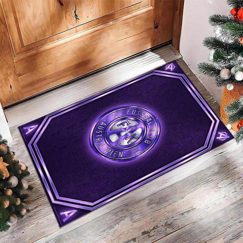 Austria Wien FC Soccer Football Pattern Soft Area Rug Non Slip Indoor Floor Carpet Sports Decor Mat for Bedroom