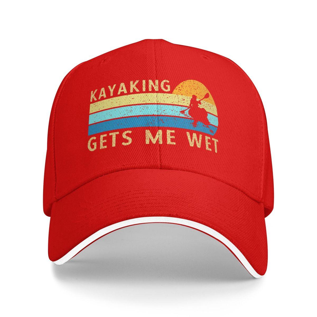 Baseball Caps Kayaking Gets Me Wet Retro Customized Men Women Casual Summer Caps One Size