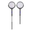 Raqueta eléctrica mata mosquitos 4 en 1 recargable plegable y extensible para hogar u oficina