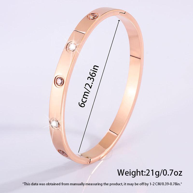Starry Sky Women's Titanium Steel Bracelet - Non-Fading, Versatile, Full Diamond Stainless Steel, High-End Silver Fashion Accessory