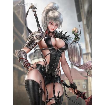 Drucken Sie Nami Irelia Nude 3D Sexy Anime Girl Art Posters HD Wall Art Leinwand Malerei Wohnzimmer Schlafzimmer Home Decor Bild