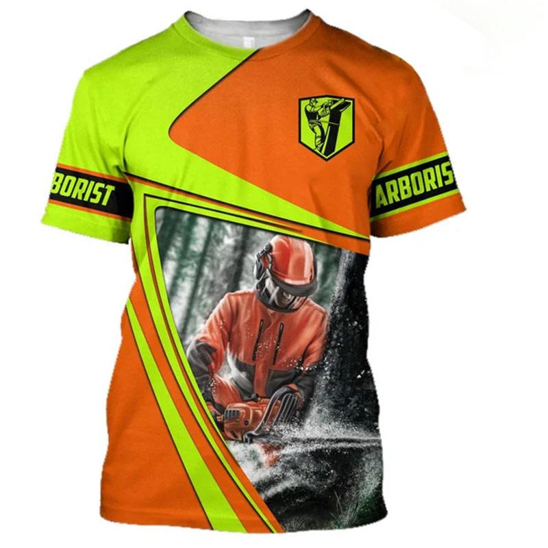 Arboristické Grafické Trička 3D Potisk Pánské Dámské Streetwear Kulatý Výstřih Krátký Rukáv Tričko Oversized Trička Harajuku Vrcholy Unisex Oblečení