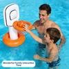 Inflatable Floating Basketball Hoop Swimming Pool Game Toys Thick PVC Water Play Set for Kids Adults Summer Beach Party Outdoor