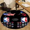NBA Pattern Round Rug, Indoor/Outdoor Mat, for Picnic, Gameroom, Bedroom, Office, Living Room, Home Decor Carpet, Birthday Gift