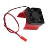 Motor Heat Sink Aluminum Alloy Stable Efficient Temperature Control Cooling Fan for 42mm Dia Motor 1Celsius8 RC   5V