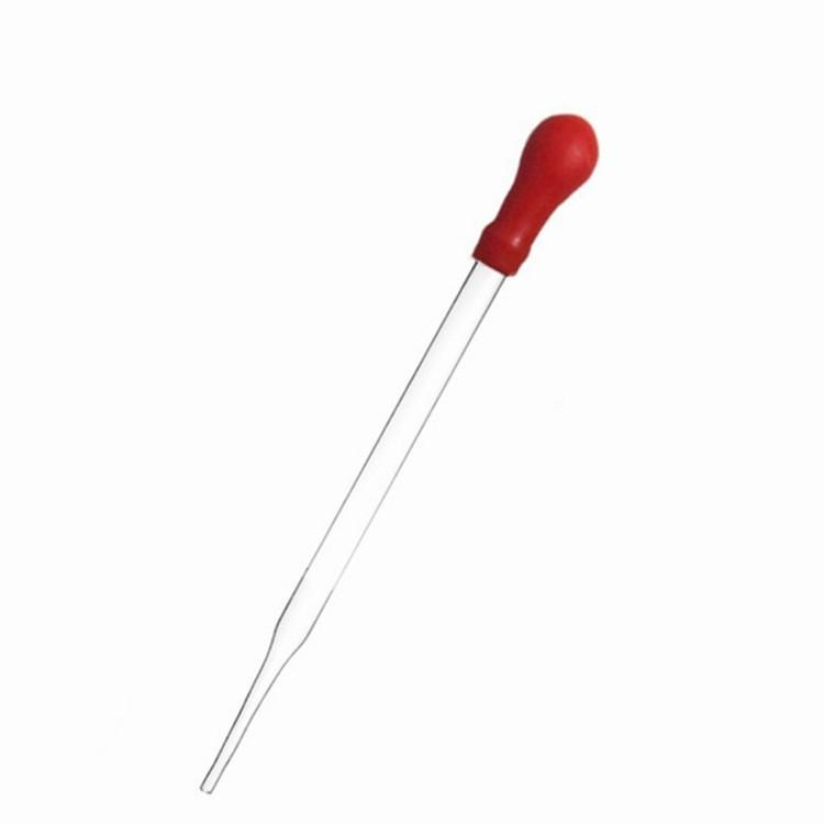 Red Cap Glass Pipette - 1ml 2ml, 10cm 15cm Transfer Pipette