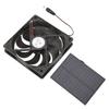 Outdoor Solar Panel Fan Kit Monocrystalline Silicon for Caravans Campers Toilets Pet Houses 12V 3W