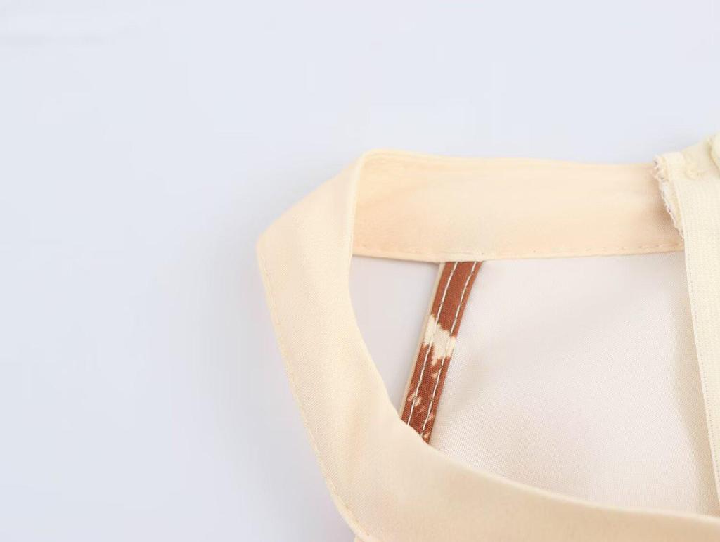 2025 Spring Women's European/American Style Coconut Tree Print Halter Dress