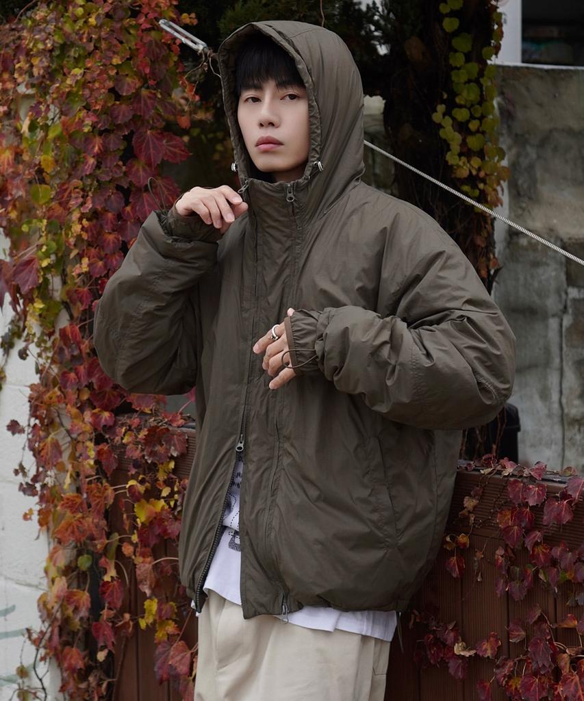 Intempomood Summit Detail Light Padded Jacket_Khaki