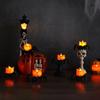 Flameless LED Candle Lights Halloween Spider Tea Light Decoration Battery Operated 3D Electric Flickering Fake Candle for Home Decor
