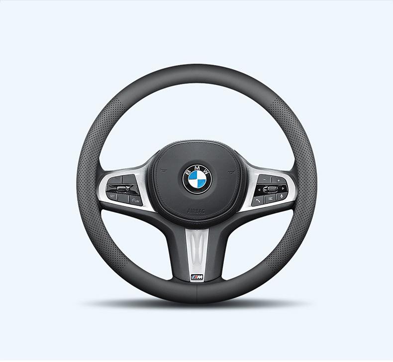 Ideal One Genuine Leather Steering Wheel Cover - Ultra-Thin, Universal Fit for Ideal L7, L8/L9, All-Season