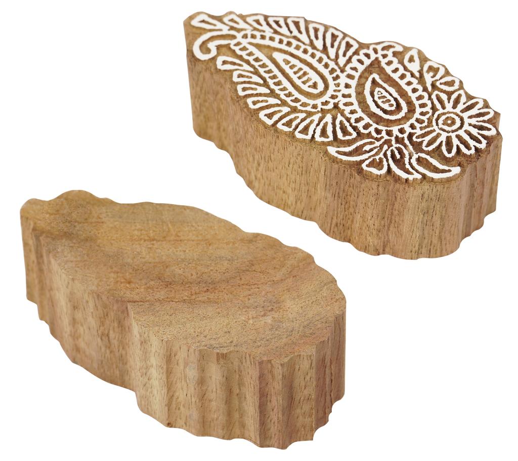 IBA Indianbeautifulart Textile Printing Block Asian Paisley Block Hand Carved Wooden Stamp Wood Block Printing