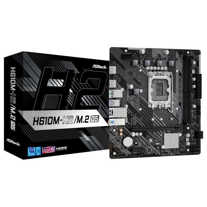 Motherboard - ASROCK - H610M-H2/M.2 D5 - Socket 1700 - Micro ATX - DDR5 SDRAM