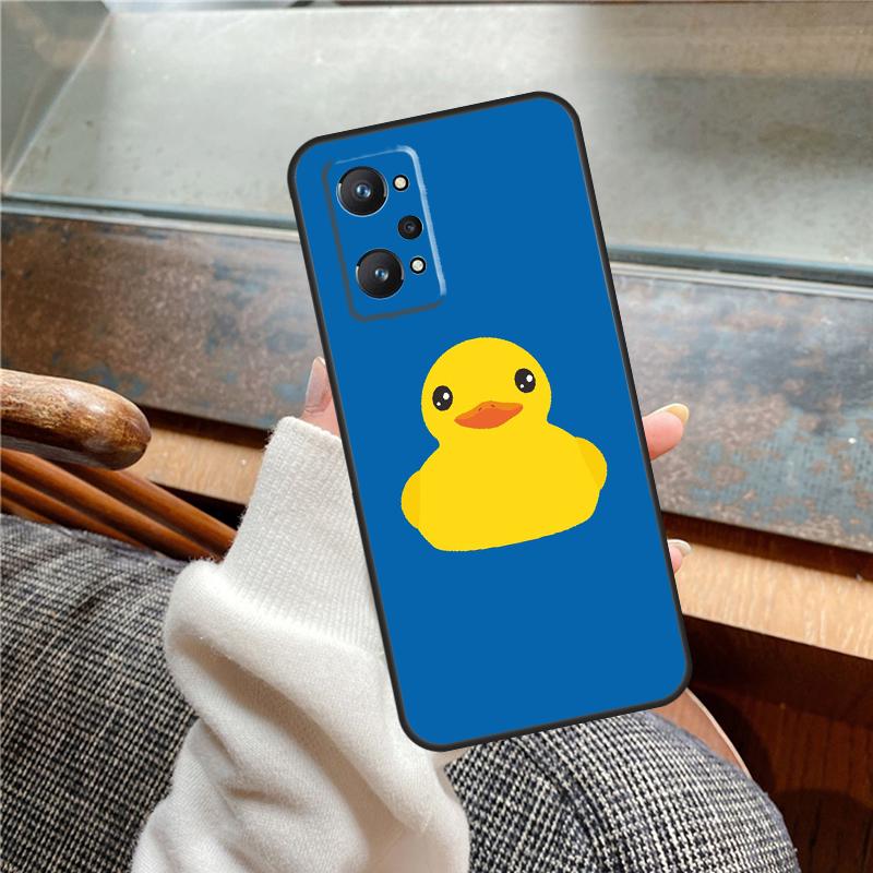 Cartoon Duck Knife Case For Realme 12 Pro Plus 11 13 14 C63 C61 C55 C51 C53 C25 C65 C67 C71 C75 GT6 GT7 15 Pro