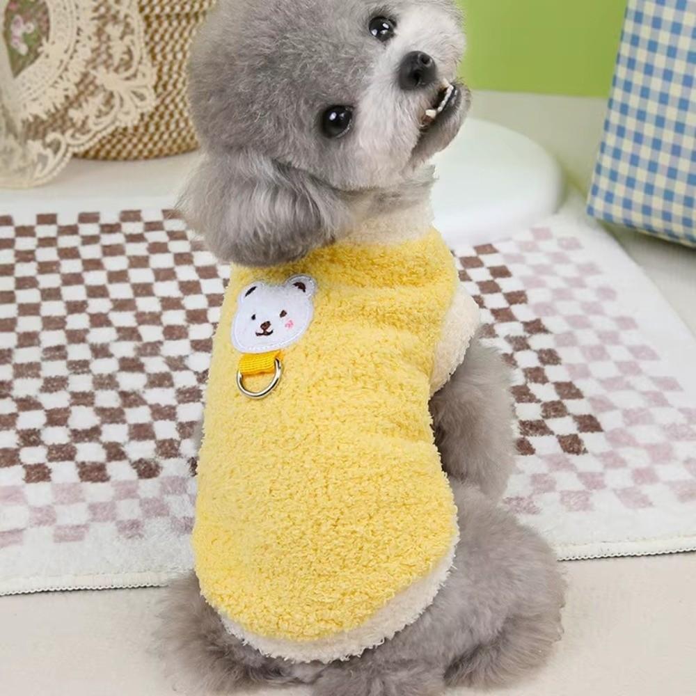 Soft Cat Dog Clothes Winter Warm Puppy Clothes New Plush Dog Coat  For Small Medium Dogs