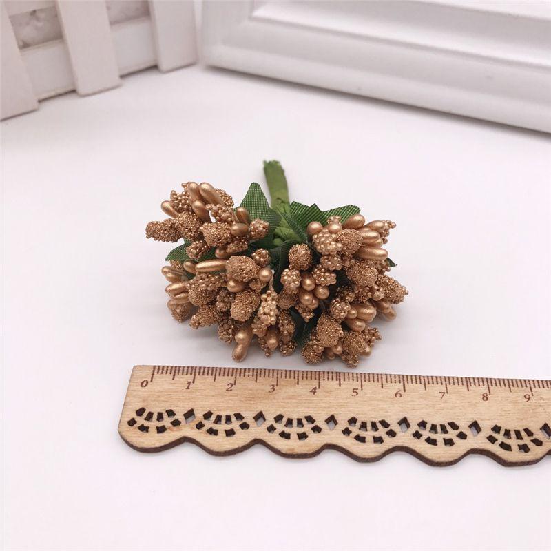 High-quality 12pcs Artificial Pearl Berry Stamen Flowers For Stunning Home Decor