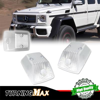 2PCS Car Front Turn Signal Light Cover Housings For Mercedes Benz W463 G-Class G500 G550 G55 G63 G65 1986-2018 No Bulb / Socket