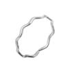Women's Gold Geometric Cutout Wide Band Cross Ring - European & American Hip Hop Style