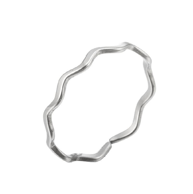 Women's Gold Geometric Cutout Wide Band Cross Ring - European & American Hip Hop Style