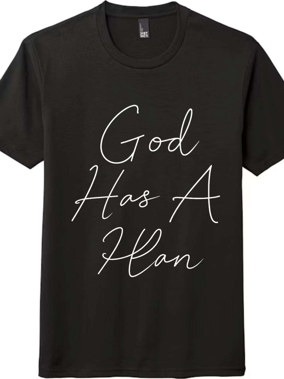 Casual Faith Statement kids boy kids boy tee | God Has A Plan Graphic, Unisex Street Style 160