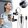 Earphones Ear In Noise Canceling Dynamic Hd Mic Recording Singing Wired C Type