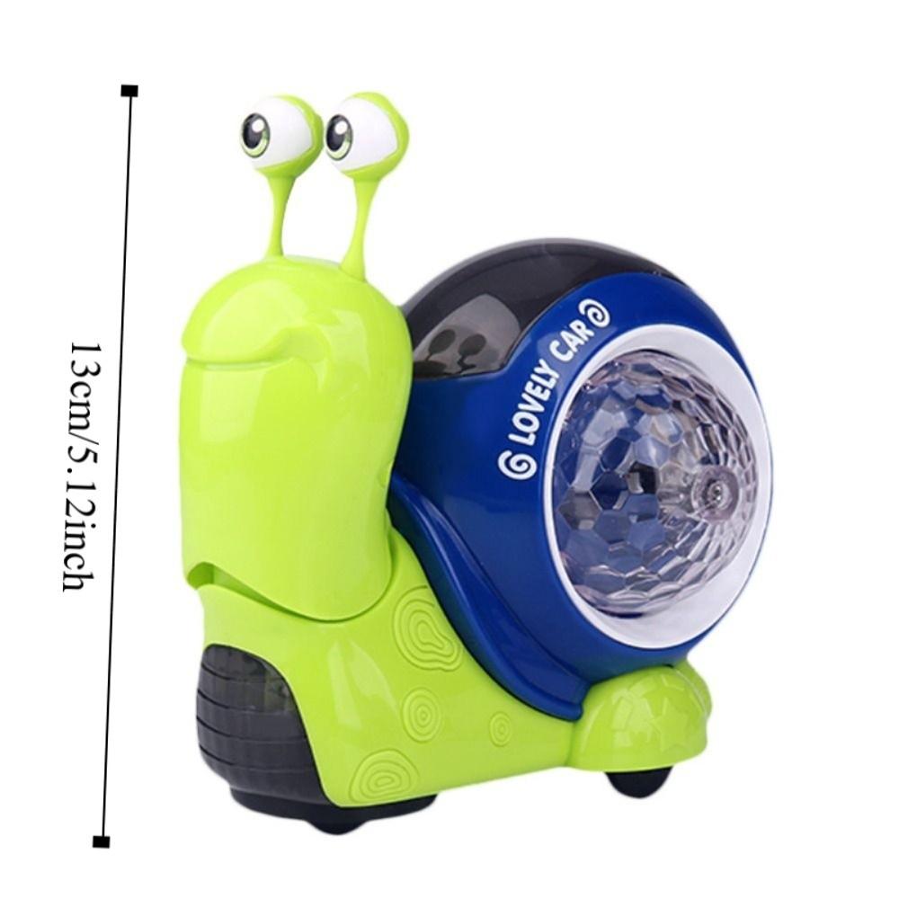 Interactive Snail Toy Car Plastic Rotating Musical Toy Electric Simulation Snail Toy Kids Toddlers