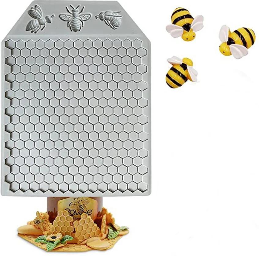 

Силиконовая форма для сахарного песка в виде пчелиных сот, кухонная форма для самостоятельного приготовления шоколадных кексов, помадки, инструментов для украшения тортов