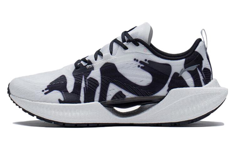 Li Ning Super Light 19 Легкие Дышащие и Упругие Низкие Беговые Кроссовки Женские Бело-Черные ARBS002-45 36