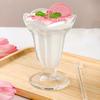 205ml/190ml Glass Water Cup Breakfast Juice Cold Drink Cup High Appearance Level Ice Cream Milk Tea Cup Ice Cream Cone Cup Glass