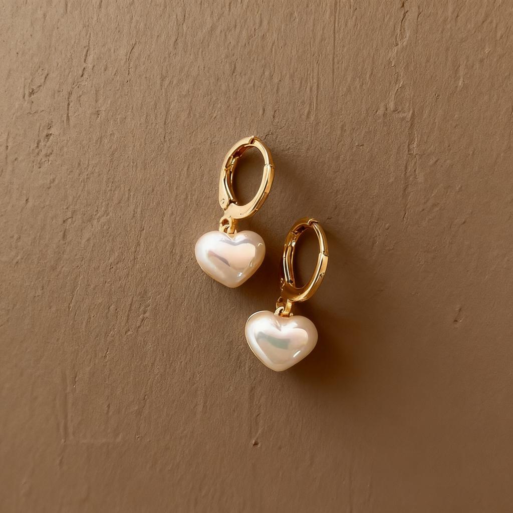 Simple Trend Korean Classic Heart Dangle Earrings Temperament Earrings Pendant For Women Popular Fine Jewelry