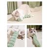 Cat Plush Toy Catnip Inside Cute Fuzzy Caterpillar Pillow Kick Stick Soft Cat Chew Toy for Indoor Kittens Play Exercise Boredom Relief