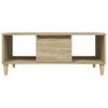  Coffee Table, Sonoma Oak 90x50x36.5 Cm Wood-based Material