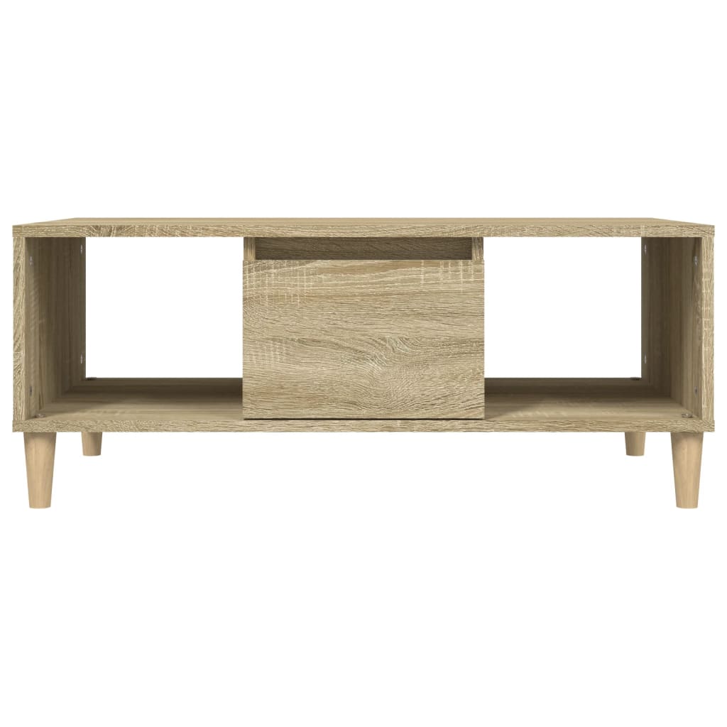  Coffee Table, Sonoma Oak 90x50x36.5 Cm Wood-based Material